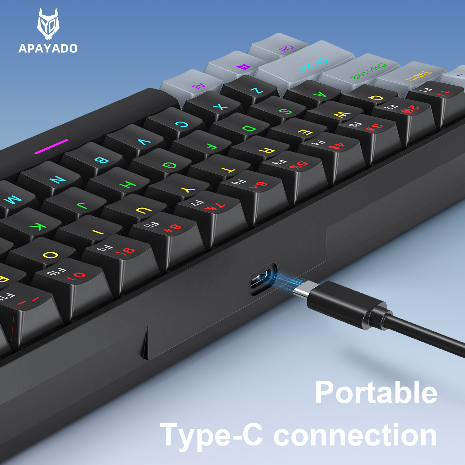 K61 Wired Mechanical Gaming Ke - Gaming Keyboard Blue Switches ulasan dan harga
