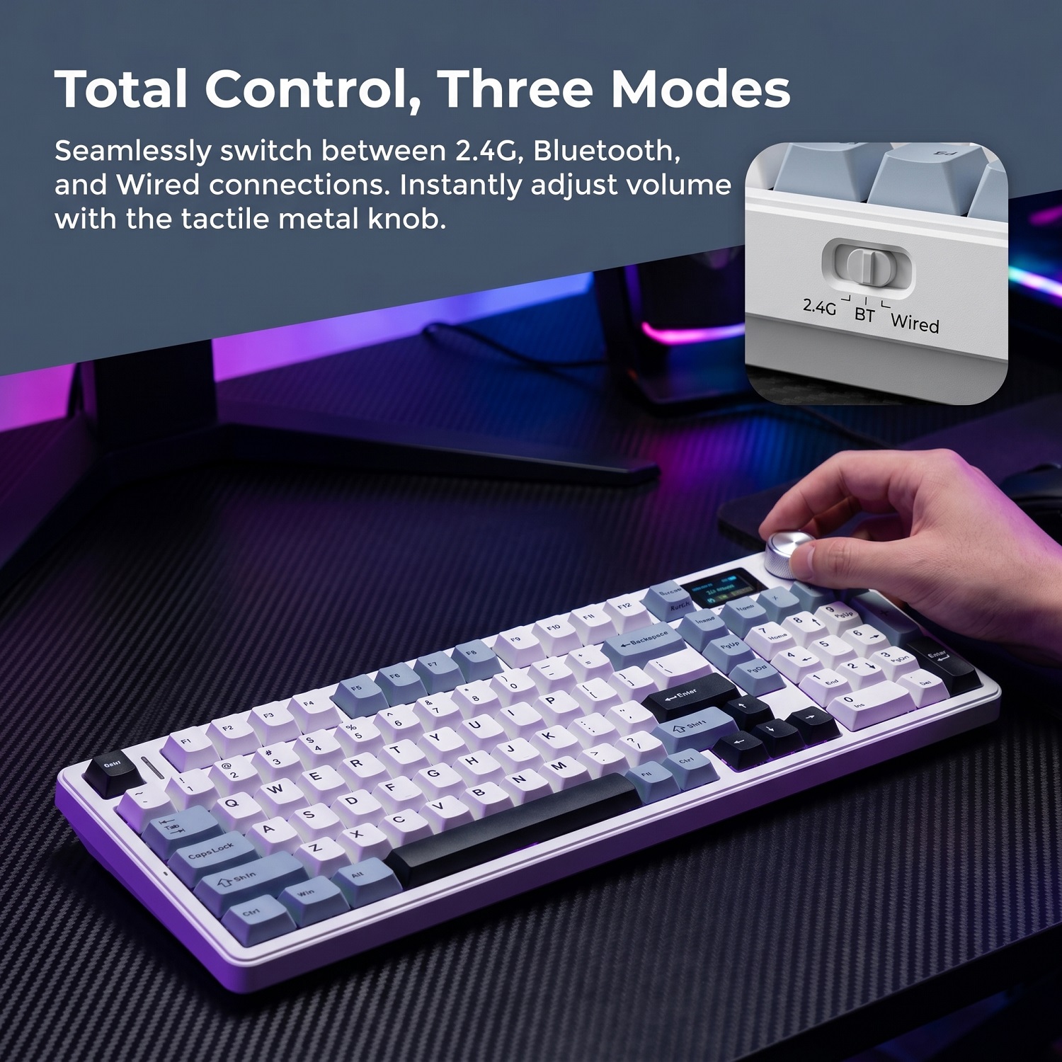 New AULA F99 Max Gasket Mechan - Gaming Keyboard Mechanical ulasan dan harga