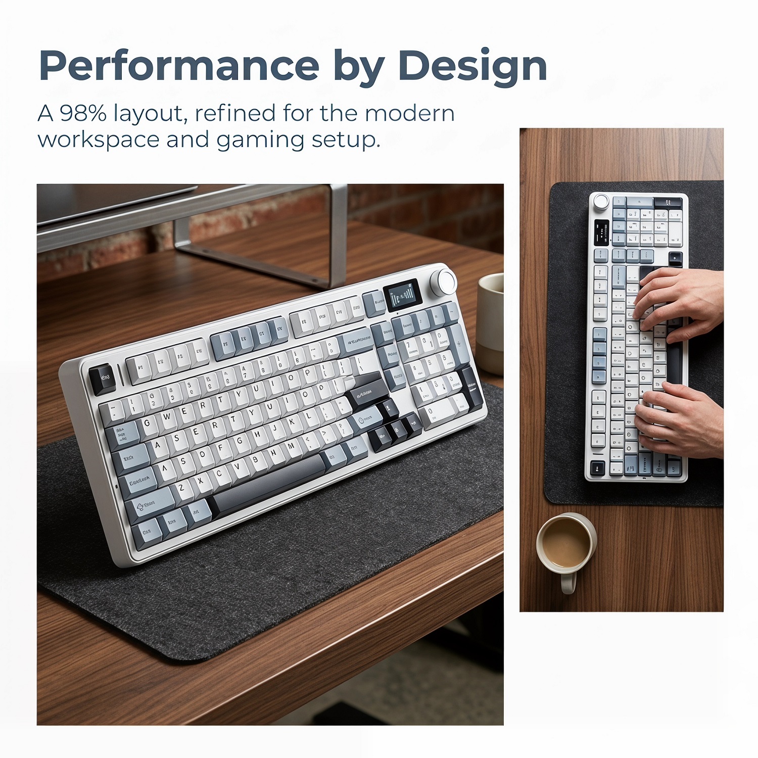 New AULA F99 Max Gasket Mechan - Gaming Keyboard Mechanical ulasan dan harga