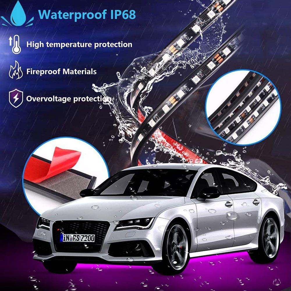 Neon LED Car Bottom Underglow  - Rgb Underglow Strip ulasan dan harga