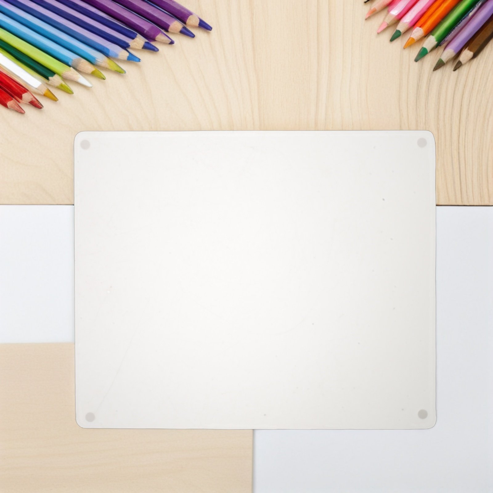 Frosted Glass Mouse Pad Clear  - Keyboard Gaming Transparent ulasan dan harga
