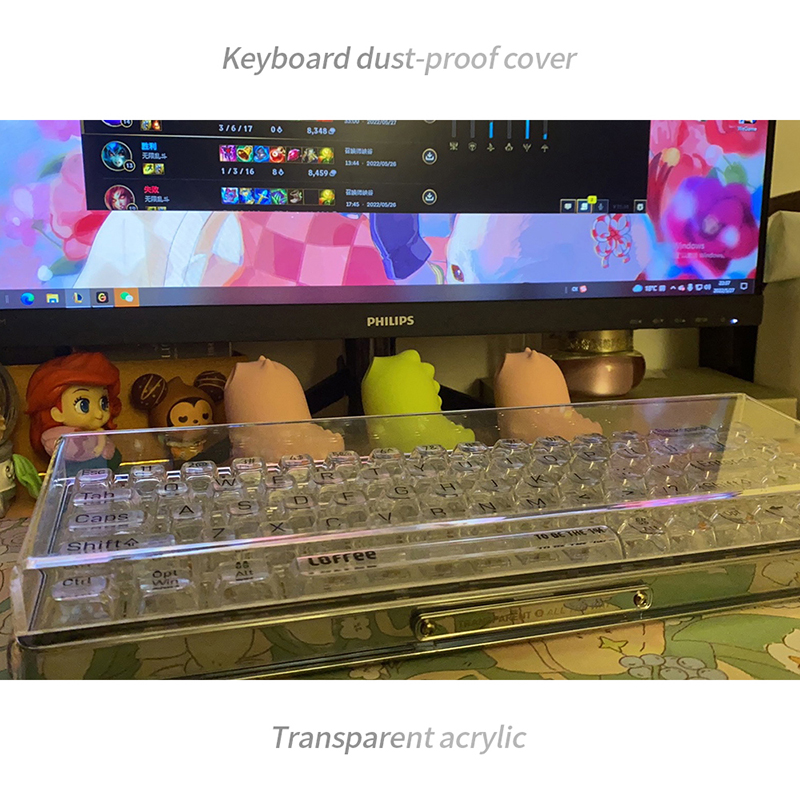 Acrylic Keyboard Clear Protect - Keyboard Gaming Transparent ulasan dan harga