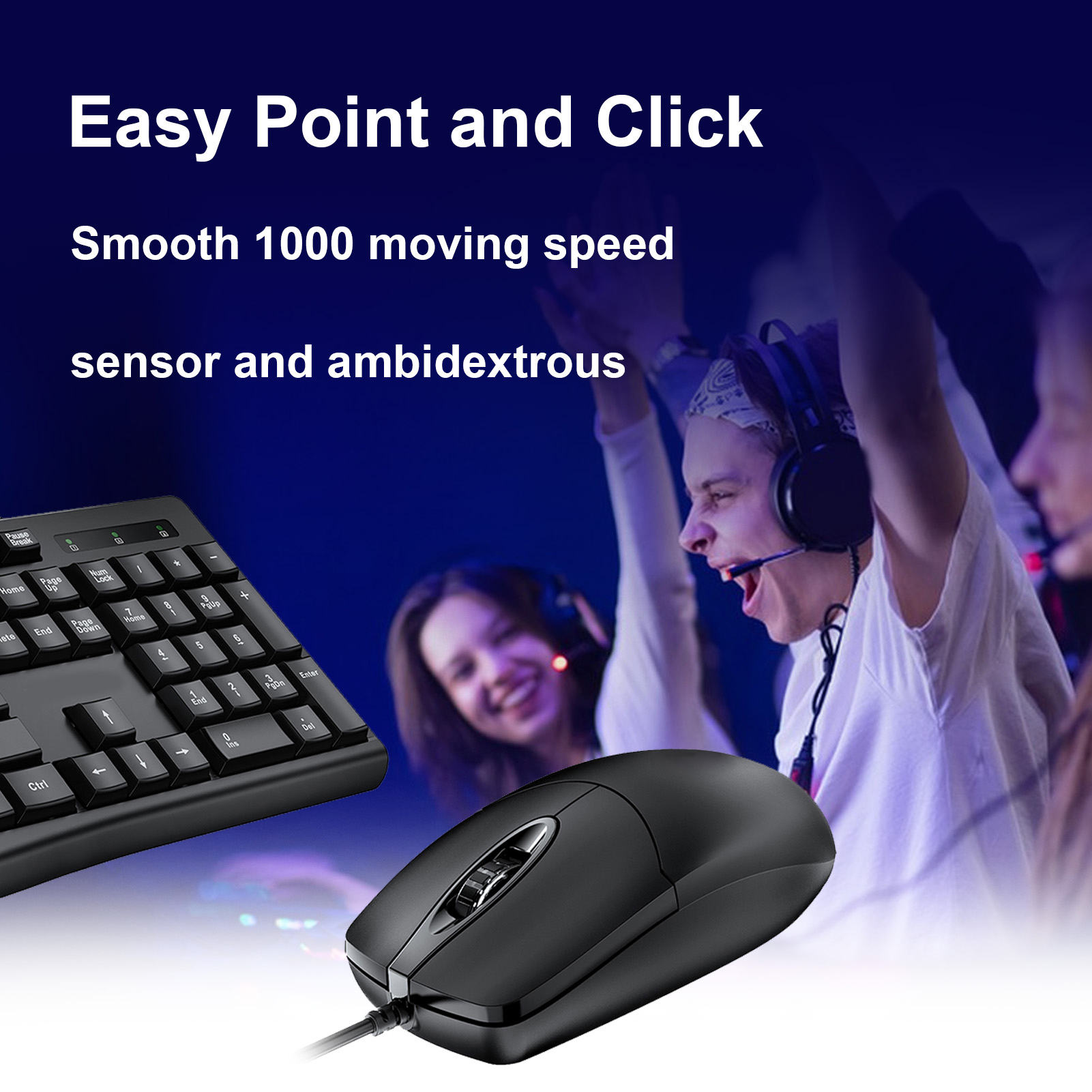 T650 Keyboard Mouse Combo USB  - Gaming Keyboard Mouse Set ulasan dan harga