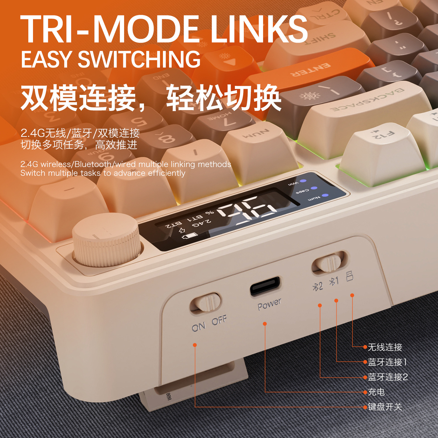 Hot Free Wolf T96 Wireless Dua - Gaming Keyboard Mechanical ulasan dan harga