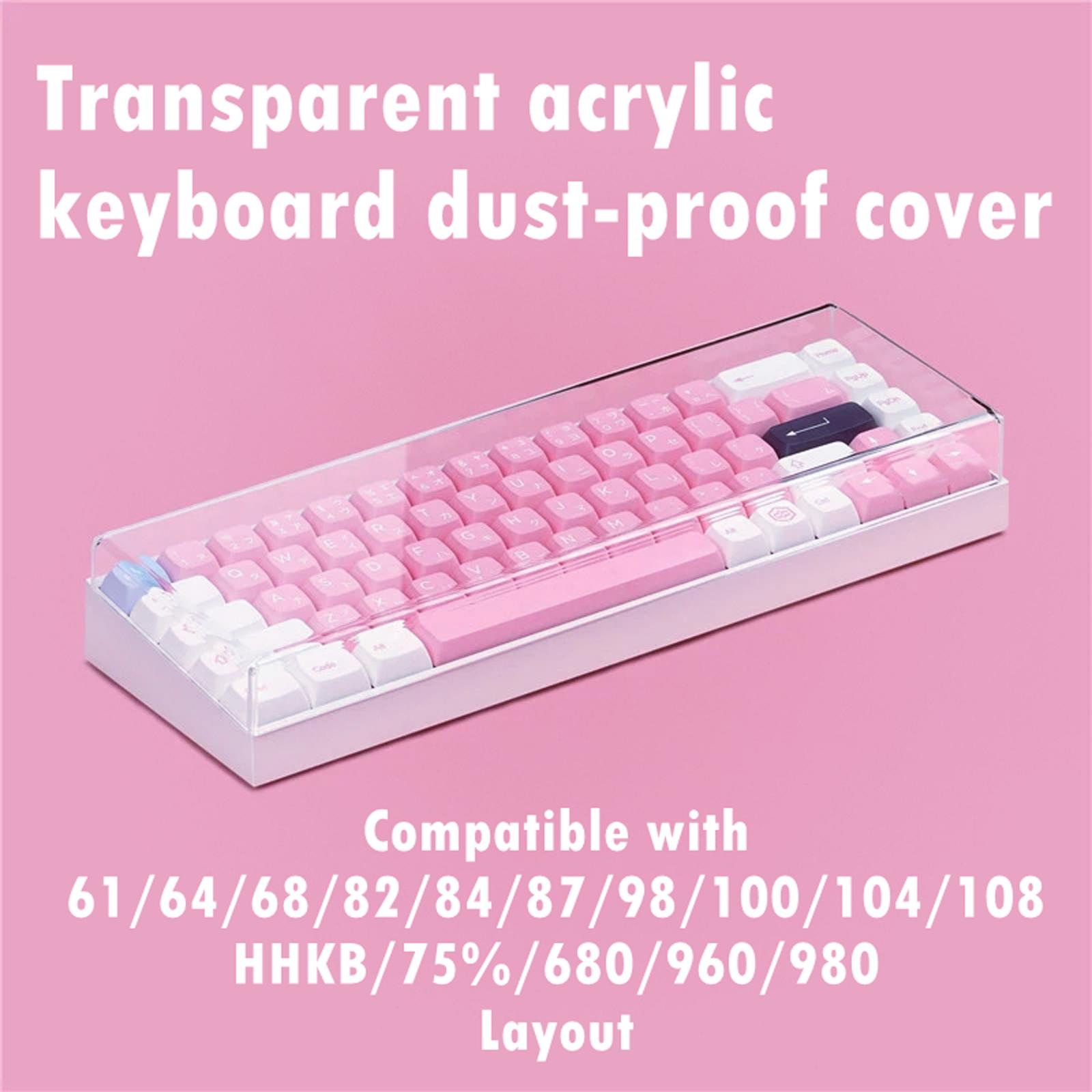 Acrylic Mechanical Keyboard Du - Keyboard Gaming Transparent ulasan dan harga