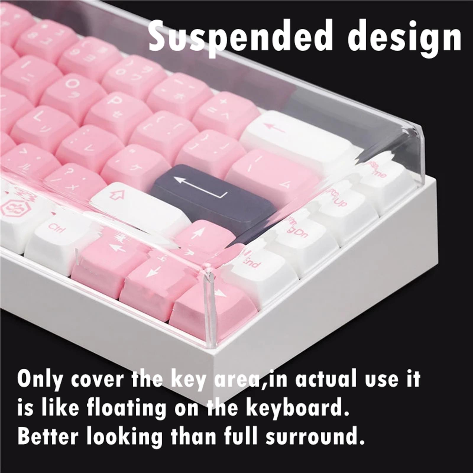 Acrylic Mechanical Keyboard Du - Keyboard Gaming Transparent ulasan dan harga