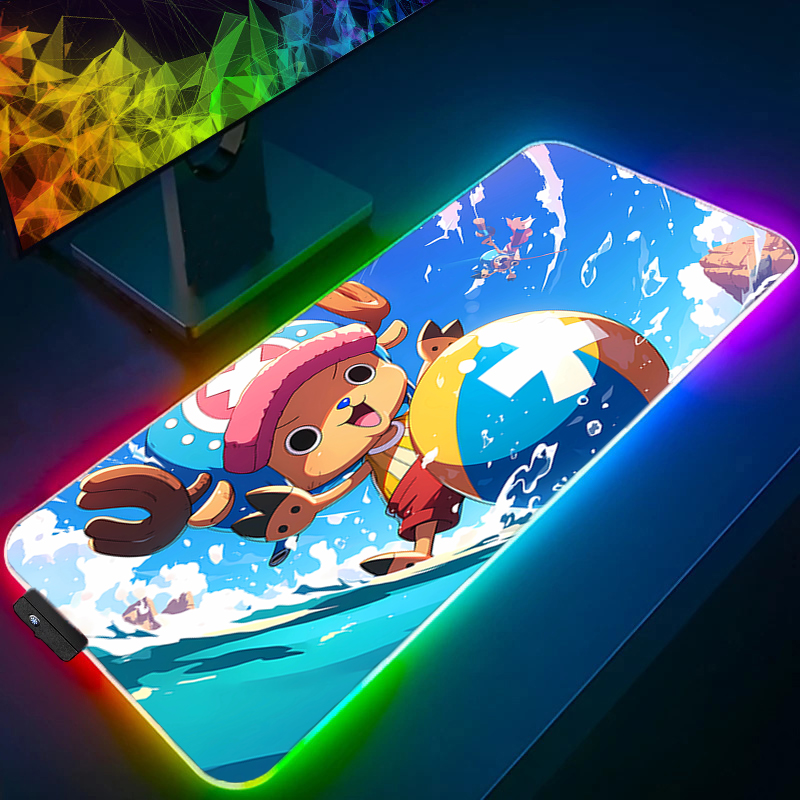 RGB Mouse Pad one piece Tony T - Gaming Keyboard Esports ulasan dan harga