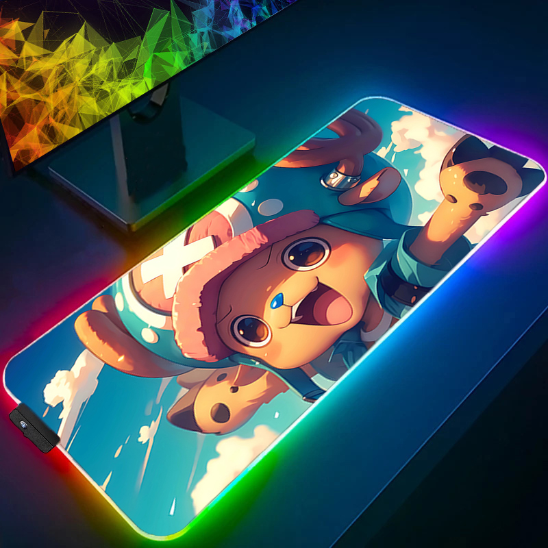 RGB Mouse Pad one piece Tony T - Gaming Keyboard Esports ulasan dan harga