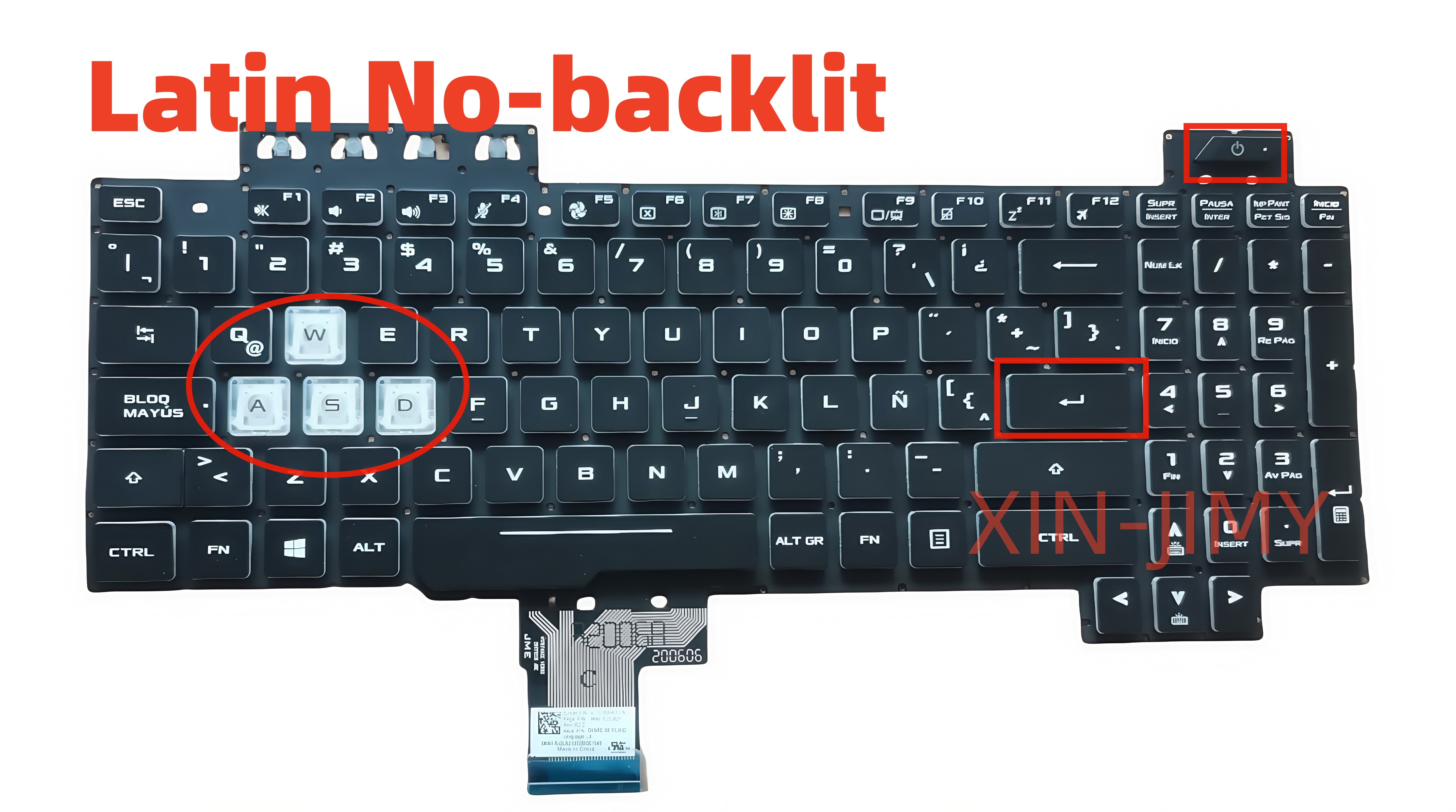 Latin black Laptop keyboard Fo - Keyboard Gaming Black ulasan dan harga