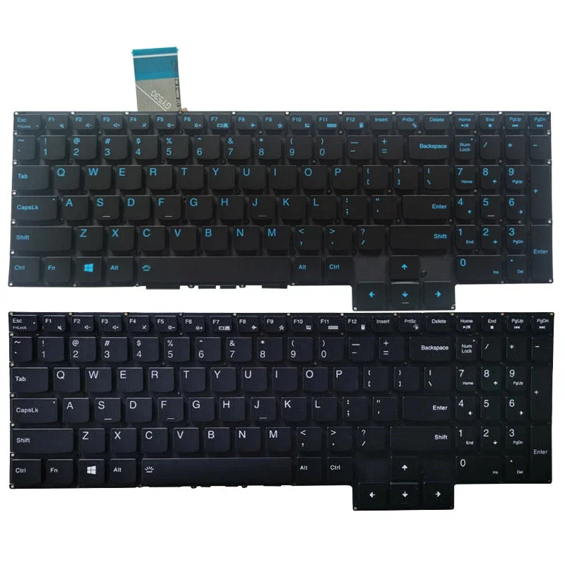 New Laptop US Blue/White Backl - Gaming Keyboard Blue ulasan dan harga