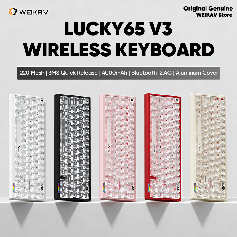WEIKAV Lucky65 V3 Lucky65V3 Wi - Gaming Keyboard Bundle ulasan dan harga