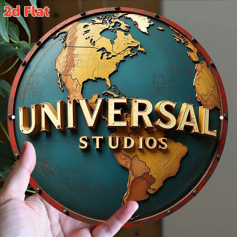 Vintage Metal Wall Art - Studi - Brass Weight Plate ulasan dan harga