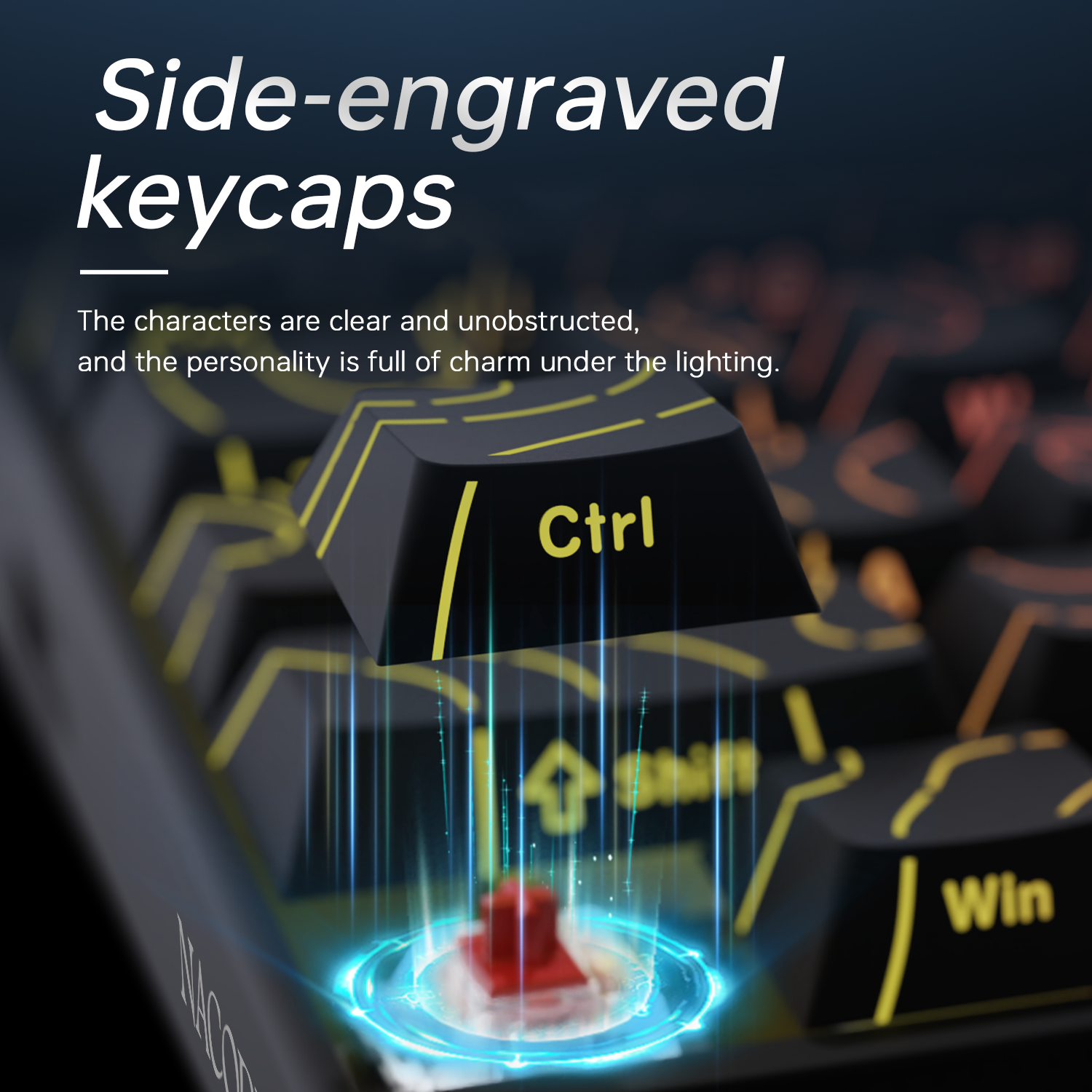 New Ajazz Nacodex Nk68 Mechani - Gaming Keyboard Blue Switches ulasan dan harga
