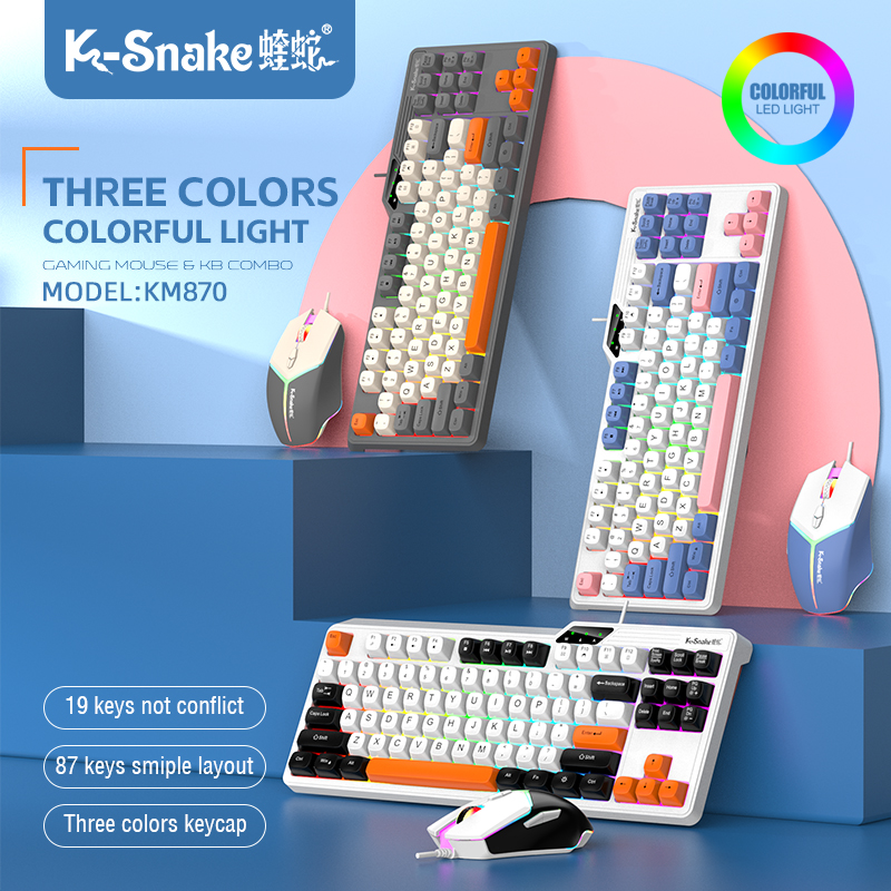 Wired Keyboard and Mouse Set，1 - Gaming Keyboard Mouse Set ulasan dan harga