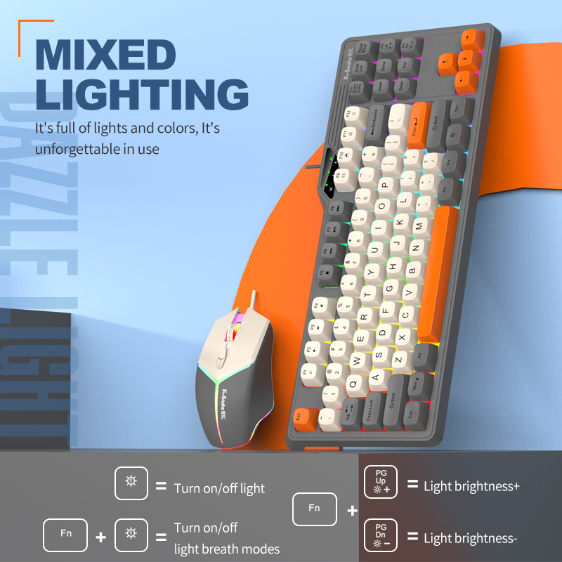 Wired Keyboard and Mouse Set，1 - Gaming Keyboard Mouse Set ulasan dan harga