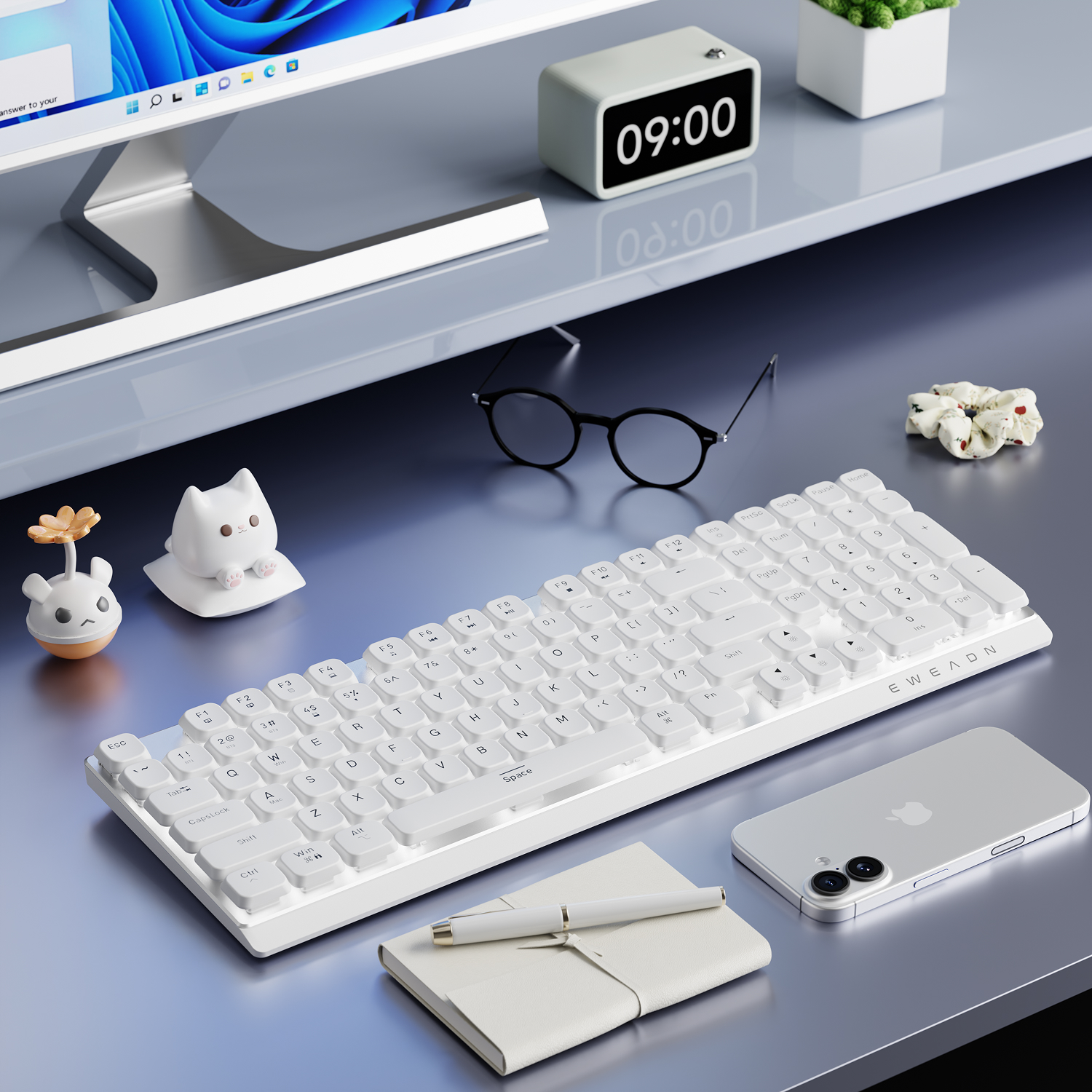 EWEADN Wireless Low-Profile Me - Gaming Keyboard Esports ulasan dan harga