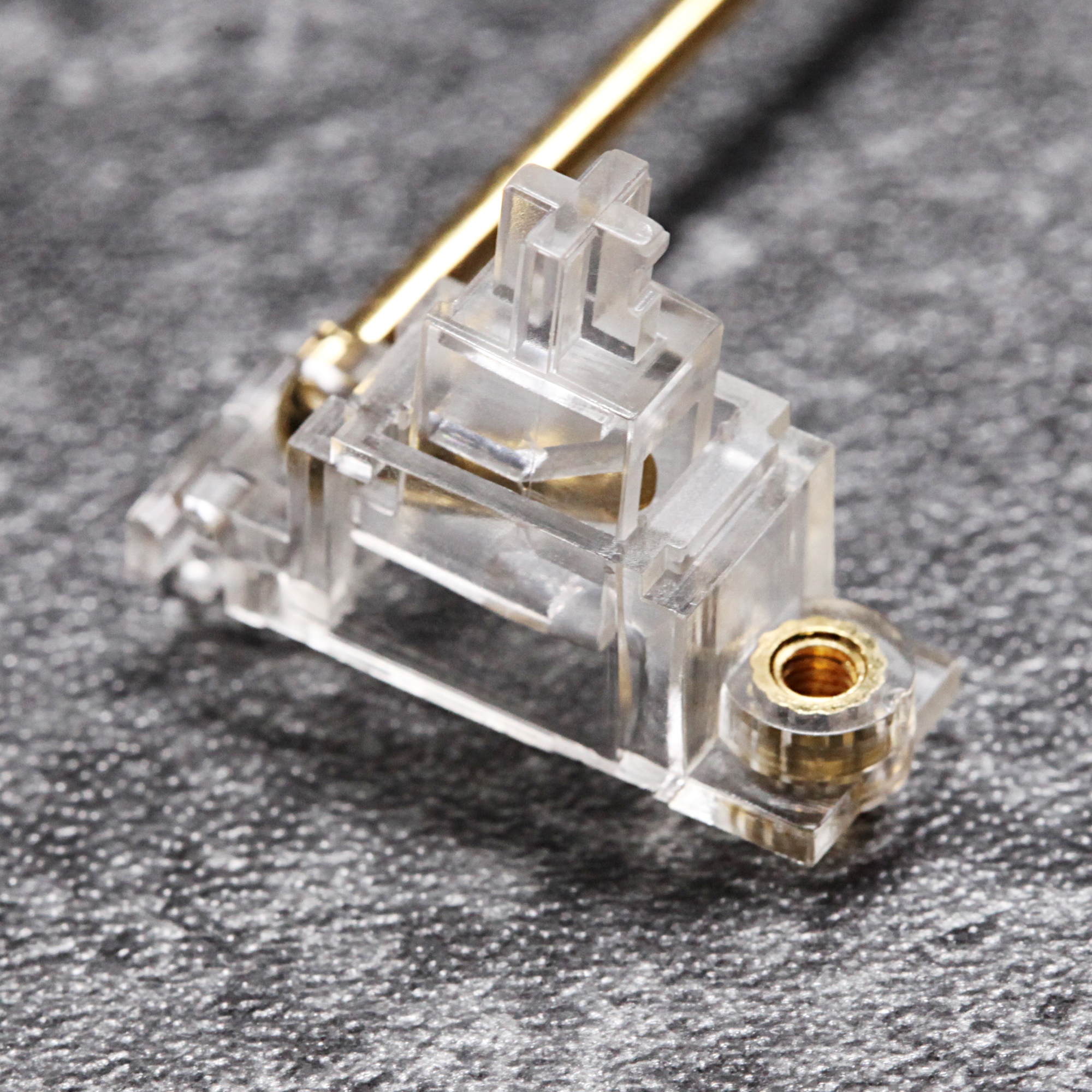 Everglide Transparent Gold Pla - Keyboard Gaming Transparent ulasan dan harga