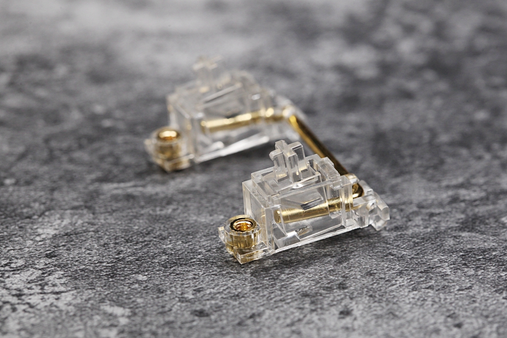 Everglide Transparent Gold Pla - Keyboard Gaming Transparent ulasan dan harga