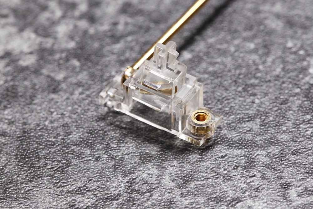 Everglide Transparent Gold Pla - Keyboard Gaming Transparent ulasan dan harga