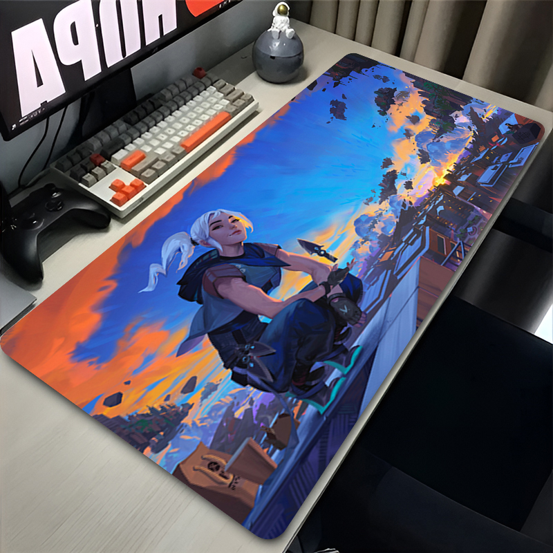 Mouse Pad Hot Game Valorant Je - Gaming Keyboard Esports ulasan dan harga