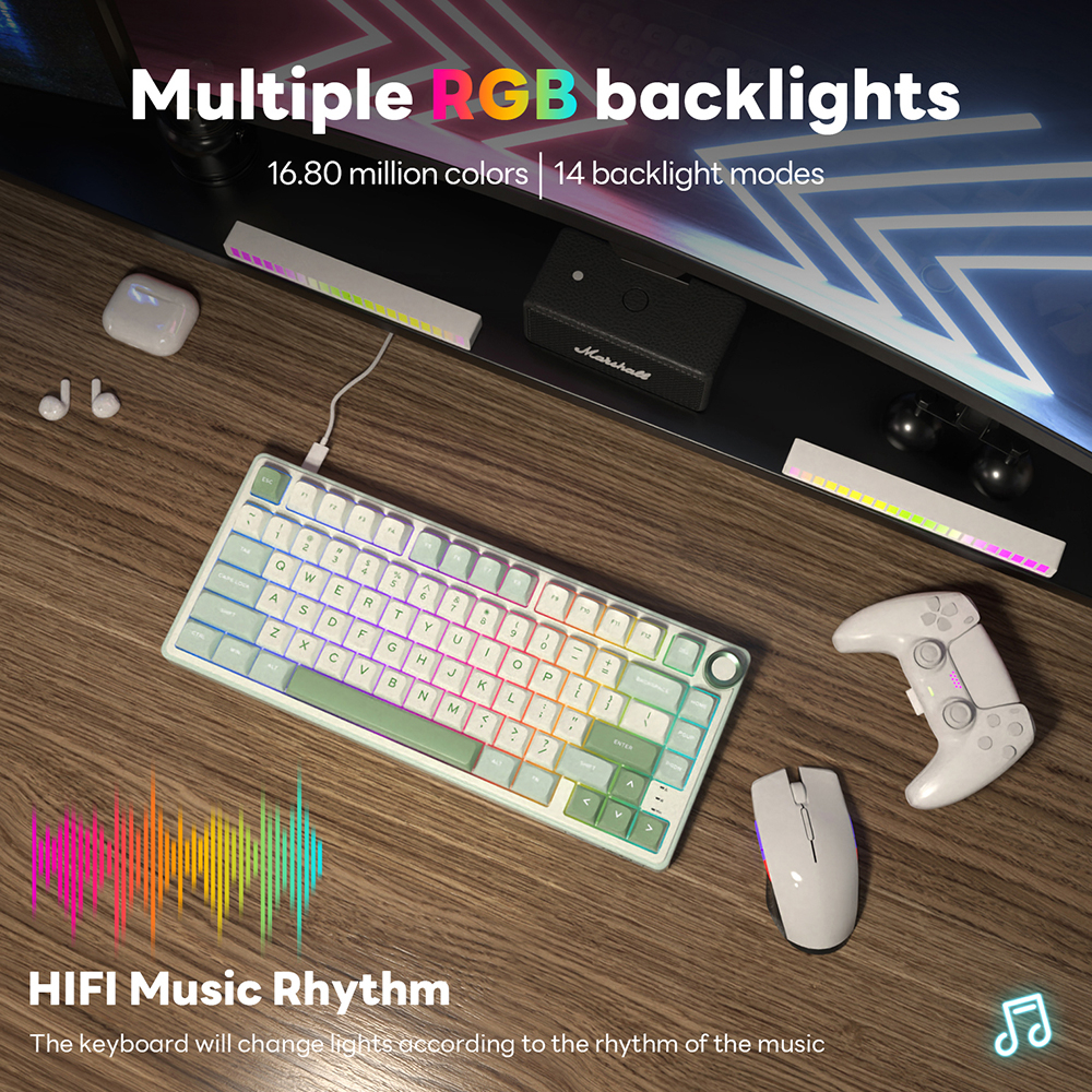 Royal Kludge RK R75 Brazilian  - Gaming Keyboard Bundle ulasan dan harga