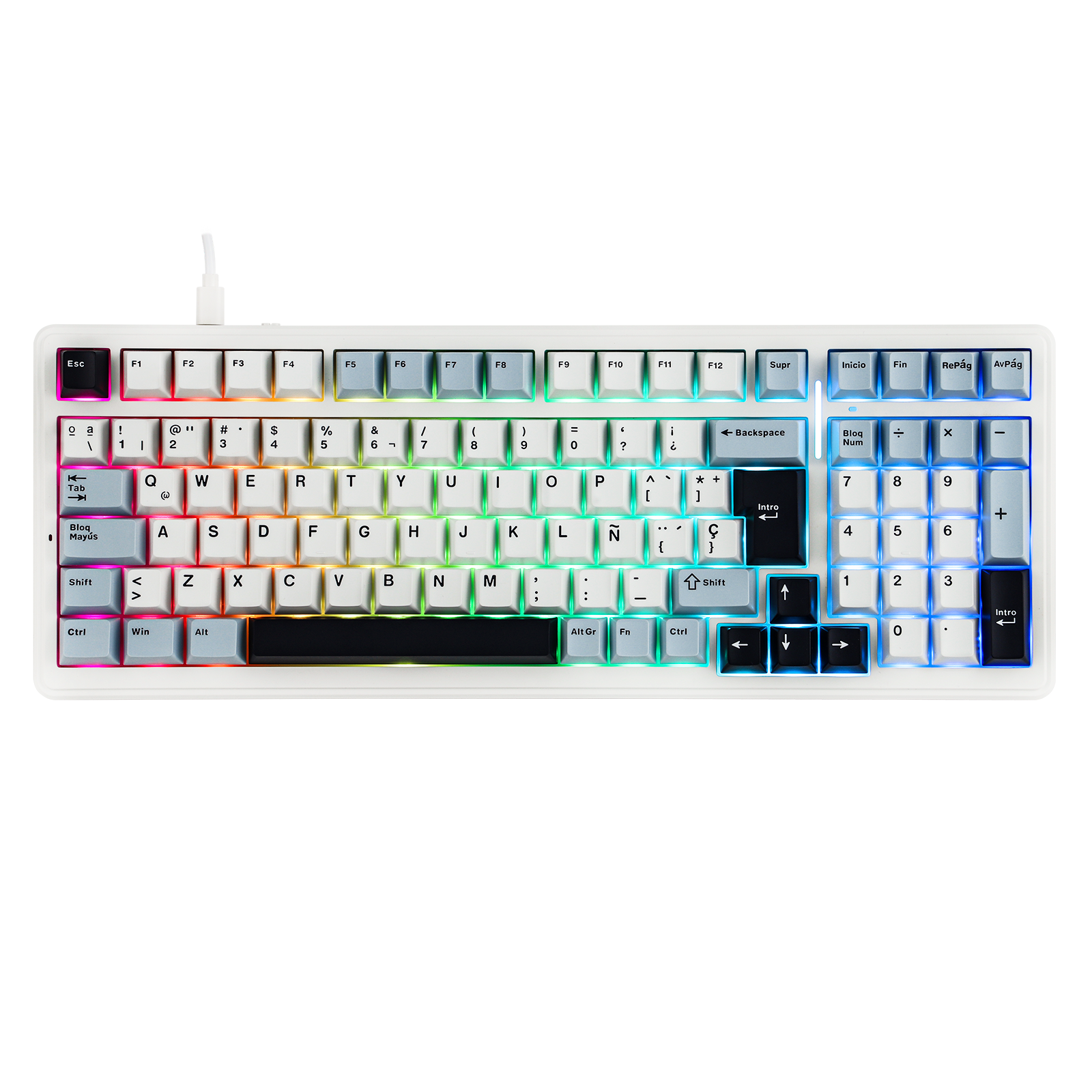 AULA F99 ISO-ES 96% QWERTY Lay - Gaming Keyboard Hot Swappable ulasan dan harga