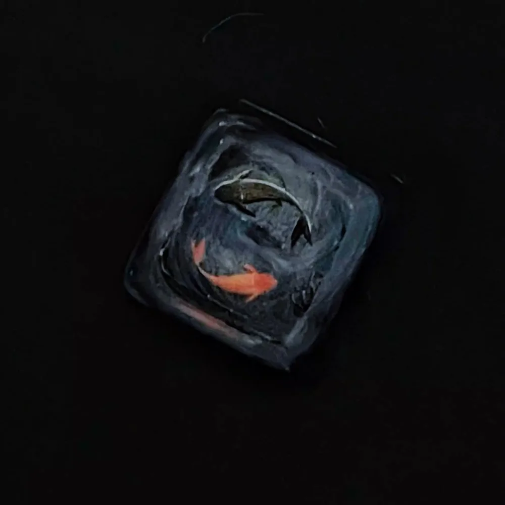 Original Chinese Style Koi Fis - Keyboard Gaming Transparent ulasan dan harga