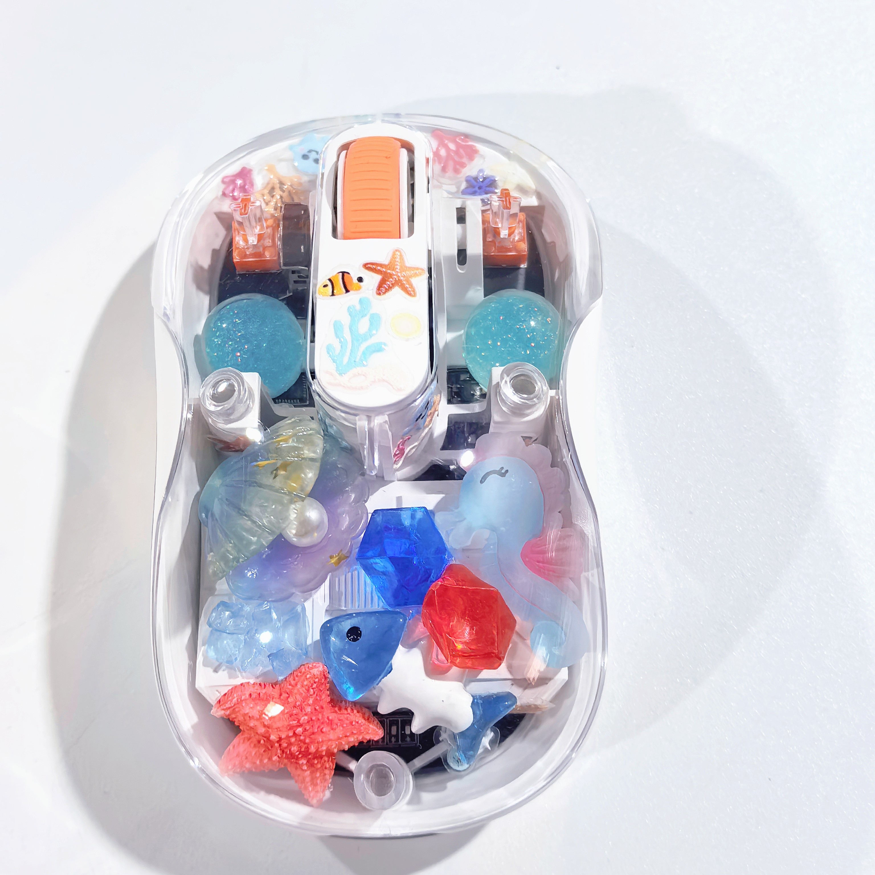 Whale/Starfish Handmade Transp - Keyboard Gaming Transparent ulasan dan harga
