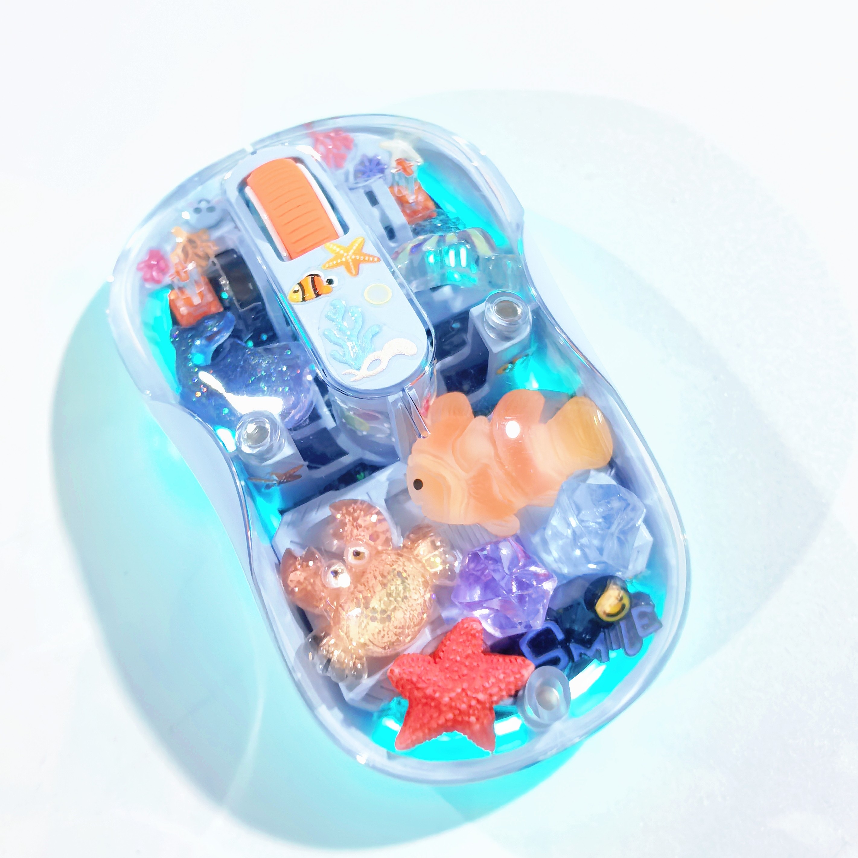 Whale/Starfish Handmade Transp - Keyboard Gaming Transparent ulasan dan harga